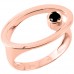 Δαχτυλίδι από ροζ χρυσό Κ14 με σπινέλιο